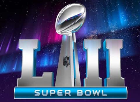 super bowl LII on the big screen at theatre N