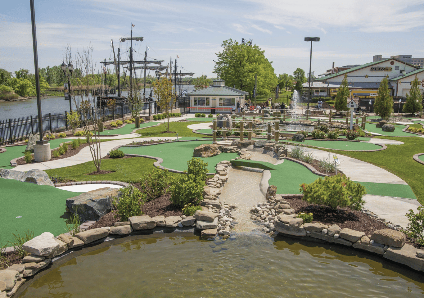 Mini golf near Residences at Christina Landing apartments 